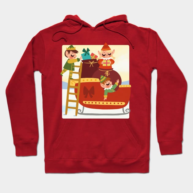 Santa's Helpers Hoodie by Lobomaravilha